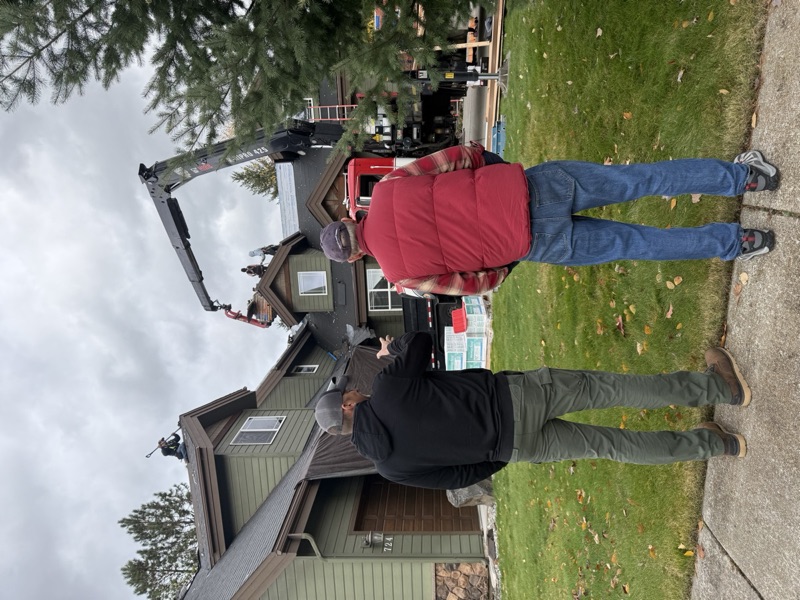 Rob and Steven on a job site in North Idaho