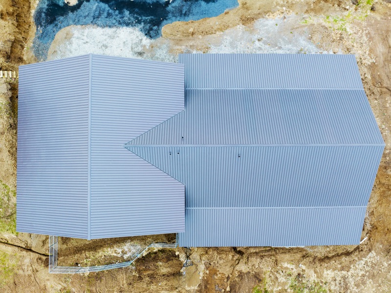 Tuff Rib metal roof on an agricultural barn