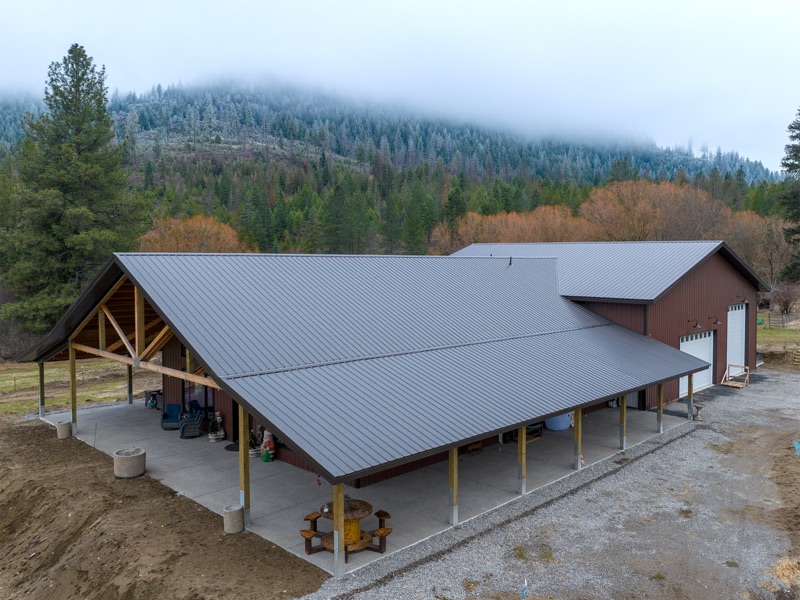Standing seam metal roof installed by Elevated Roofing Partners in Post Falls, Idaho
