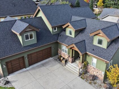 After: full view of the completed roof