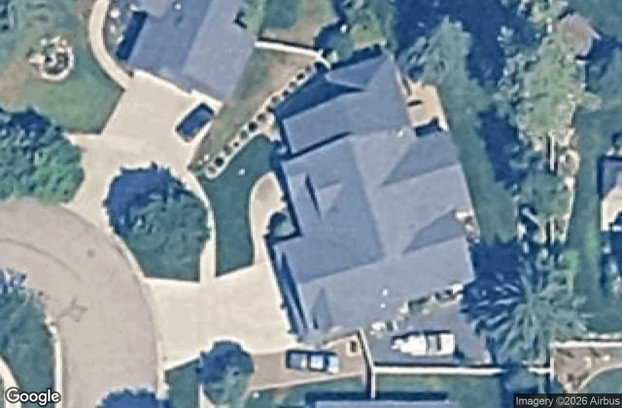 Satellite view of a roof